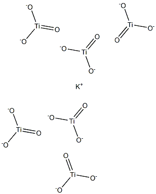 Potassium hexatitanate Struktur