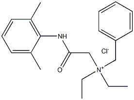 [2-[(2,6-Dimethylphenyl)amino]-2-oxoethyl]-N,N-diethylbenzylammonium chloride Struktur