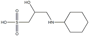 3-cyclohexylamino-2-hydroxypropanesulfonic acid Struktur