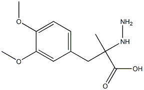 ALPHA-HYDROZINO-ALPHA-METHYL(3,4-DIMETHOXYPHENYL)PROPIONICACID Struktur