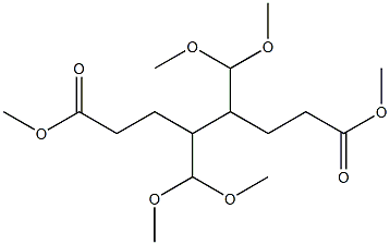 4,5-Bis-dimethoxymethyl-octanedioic acid, dimethyl ester Struktur