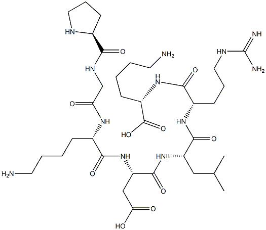 prolyl-glycyl-lysyl-aspartyl-leucyl-arginyl-lysine Struktur