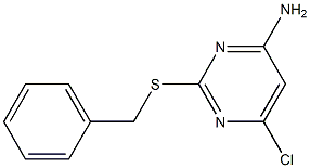 4-amino-2-(benzylthio)-6-chloropyrimidine Struktur