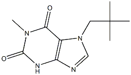 7-((2,2-dimethyl)propyl)-1-methylxanthine Struktur