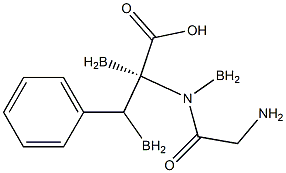 borotrimethylglycylphenylalanine Struktur