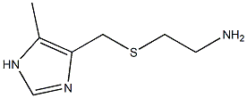 2((4-METHYL-5-IMIDAZOLYL)METHYLTHIO)ETHYLAMINE Struktur