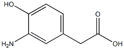 p-Hydroxy-m-aminophenylacetic acid Struktur