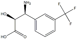 (2S,3S)-3-Amino-2-hydroxy-3-(3-trifluoromethyl-phenyl)-propanoic acid Struktur