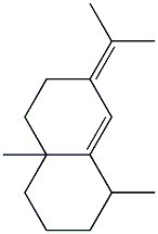 1,4a-dimethyl-7-propan-2-ylidene-1,2,3,4,5,6-hexahydronaphthalene Struktur