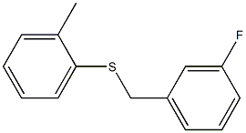 Methyl 2-[(3-fluorobenzyl)sulfanyl]benzene- Struktur