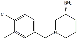 (3R)-1-(4-chloro-3-methylbenzyl)piperidin-3-amine Struktur