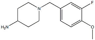 1-(3-fluoro-4-methoxybenzyl)piperidin-4-amine Struktur