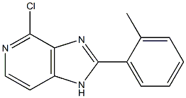 4-chloro-2-(2-methylphenyl)-1H-imidazo[4,5-c]pyridine Struktur