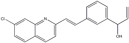 1-[3-(2-(7-CHLORO-2-QUINOLINYL)-ETHENYL)-PHENYL]-2-PROPEN-1-OL Struktur