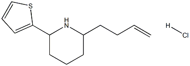 2-BUT-3-ENYL-6-THIOPHEN-2-YL-PIPERIDINE HYDROCHLORIDE Struktur