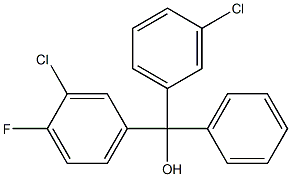 3,3''-DICHLORO-4''-FLUOROTRITYL ALCOHOL 95% Struktur