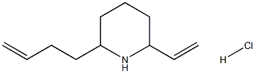 2-BUT-3-ENYL-6-VINYL-PIPERIDINE HYDROCHLORIDE Struktur