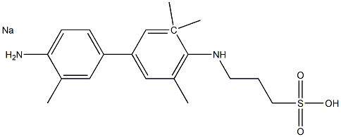 N-(3-sulfopropyl)-3,3'5,5-Tetramethylbenzidine Sodium Struktur