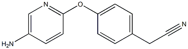 {4-[(5-aminopyridin-2-yl)oxy]phenyl}acetonitrile Struktur