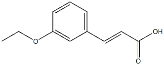 (E)-3-(3-ethoxyphenyl)acrylic acid Struktur