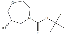 (S)-tert-butyl 6-hydroxy-1,4-oxazepane-4-carboxylate Struktur