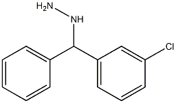 1-((3-chlorophenyl)(phenyl)methyl)hydrazine Struktur