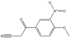 3-(4-methoxy-3-nitrophenyl)-3-oxopropanenitrile Struktur