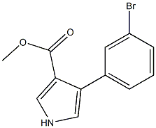 methyl 4-(3-bromophenyl)-1H-pyrrole-3-carboxylate Struktur