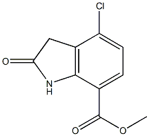 methyl 4-chloro-2-oxoindoline-7-carboxylate Struktur