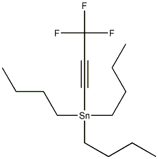 tributyl(3,3,3-trifluoroprop-1-ynyl)stannane Struktur