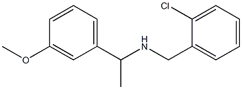 [(2-chlorophenyl)methyl][1-(3-methoxyphenyl)ethyl]amine Struktur