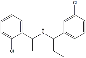 [1-(2-chlorophenyl)ethyl][1-(3-chlorophenyl)propyl]amine Struktur