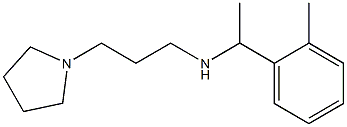 [1-(2-methylphenyl)ethyl][3-(pyrrolidin-1-yl)propyl]amine Struktur