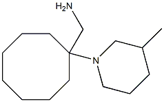 [1-(3-methylpiperidin-1-yl)cyclooctyl]methanamine Struktur