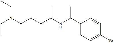 [1-(4-bromophenyl)ethyl][5-(diethylamino)pentan-2-yl]amine Struktur