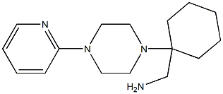 [1-(4-pyridin-2-ylpiperazin-1-yl)cyclohexyl]methylamine Struktur