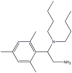 [2-amino-1-(2,4,6-trimethylphenyl)ethyl]dibutylamine Struktur