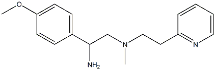 [2-amino-2-(4-methoxyphenyl)ethyl](methyl)[2-(pyridin-2-yl)ethyl]amine Struktur