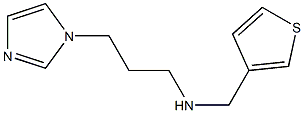 [3-(1H-imidazol-1-yl)propyl](thiophen-3-ylmethyl)amine Struktur