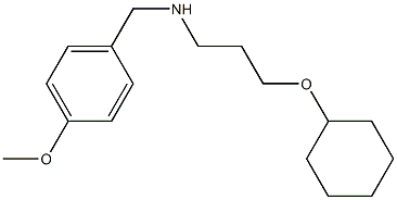 [3-(cyclohexyloxy)propyl][(4-methoxyphenyl)methyl]amine Struktur