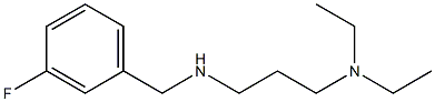 [3-(diethylamino)propyl][(3-fluorophenyl)methyl]amine Struktur