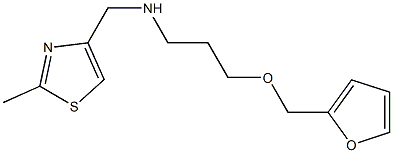 [3-(furan-2-ylmethoxy)propyl][(2-methyl-1,3-thiazol-4-yl)methyl]amine Struktur