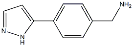 [4-(1H-pyrazol-5-yl)phenyl]methanamine Struktur