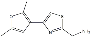 [4-(2,5-dimethylfuran-3-yl)-1,3-thiazol-2-yl]methanamine Struktur