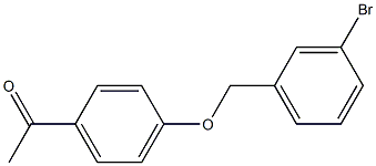 1-{4-[(3-bromobenzyl)oxy]phenyl}ethanone Struktur