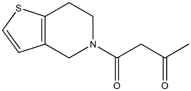 1-{4H,5H,6H,7H-thieno[3,2-c]pyridin-5-yl}butane-1,3-dione Struktur