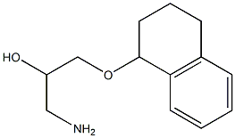 1-amino-3-(1,2,3,4-tetrahydronaphthalen-1-yloxy)propan-2-ol Struktur