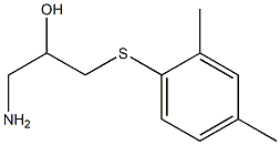 1-amino-3-[(2,4-dimethylphenyl)sulfanyl]propan-2-ol Struktur