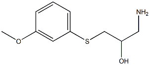 1-amino-3-[(3-methoxyphenyl)sulfanyl]propan-2-ol Struktur