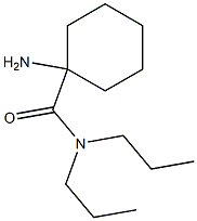 1-amino-N,N-dipropylcyclohexanecarboxamide Struktur